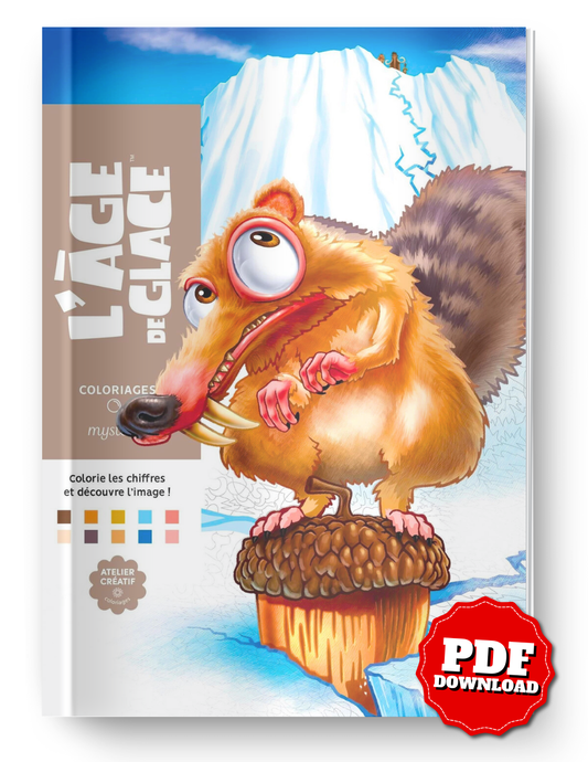 Mystery Coloring – Ice Age | Color by Number Reveal