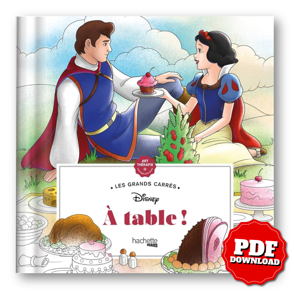 Disney – At the Table! Art Therapy Coloring Book (PDF)