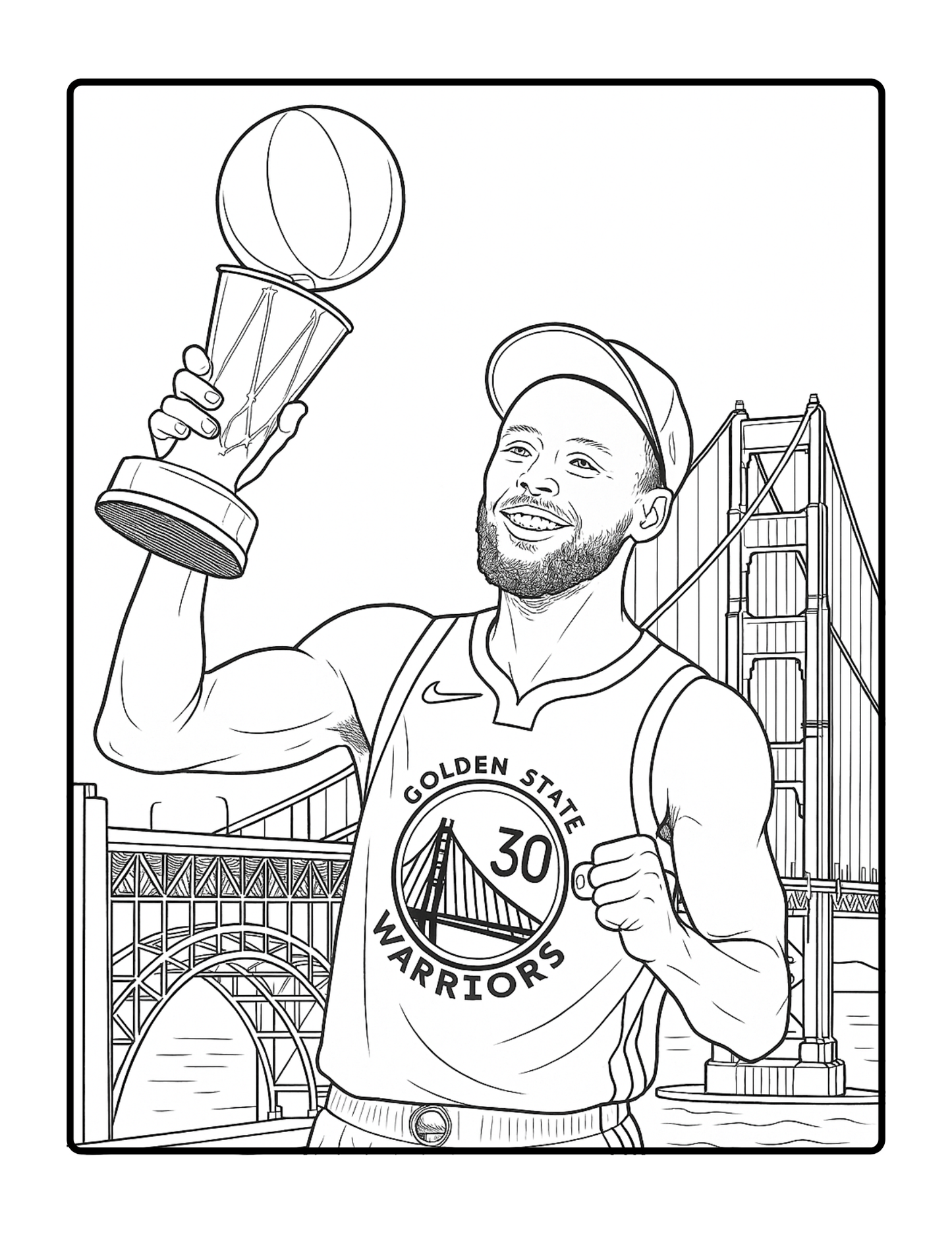 CURRY Coloring Book | Basketball Edition | Printable PDF
