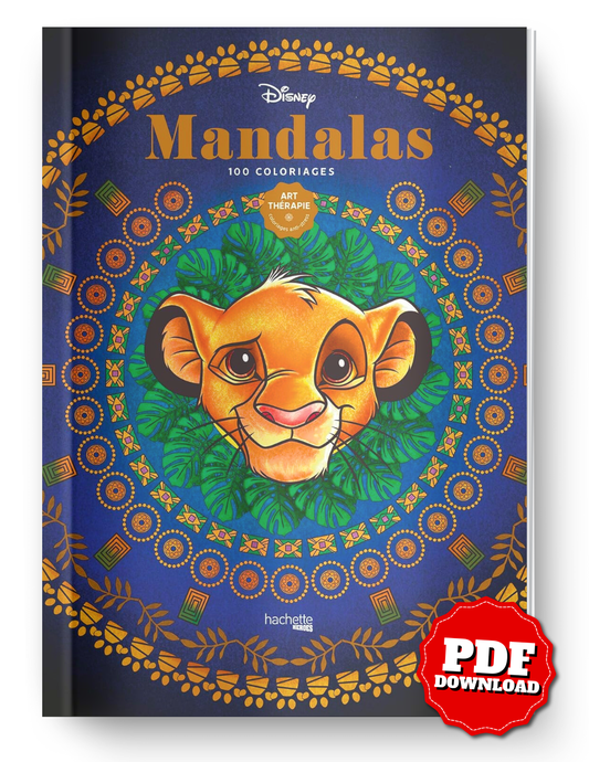 Disney Mandalas – Art Therapy Coloring Book (100 Magical Designs, PDF)