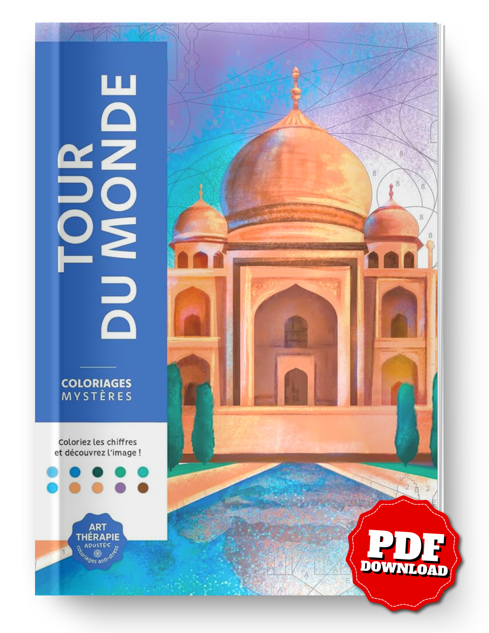 Mystery Coloring – Around the World | Color by Number & Letter Reveal