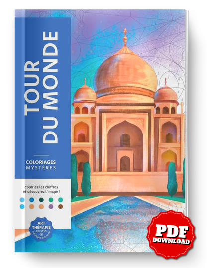 Mystery Coloring – Around the World | Color by Number & Letter Reveal