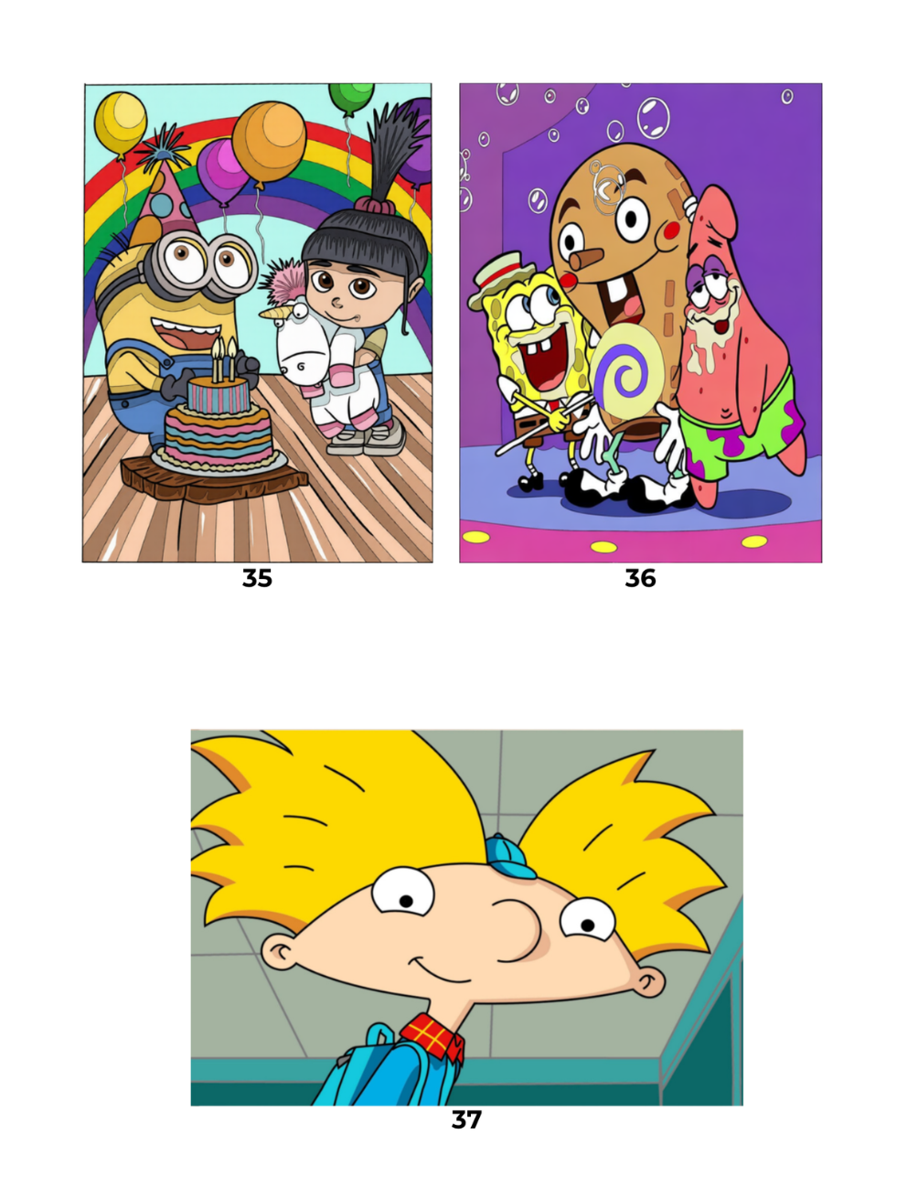 Mega Mix Cartoon Mystery Color By Number Book | Fairy Tale Inspired Mystery Coloring Pages PDF | Hidden Image Coloring Book for Adults & Teens