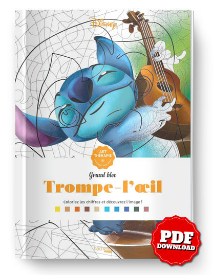 Disney Trompe-l’Œil – Grand Coloring Block | Color by Code Reveal