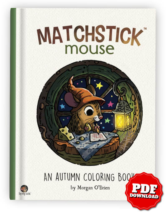 Matchstick Mouse – Autumn Coloring Book (Printable PDF & iPad Version)
