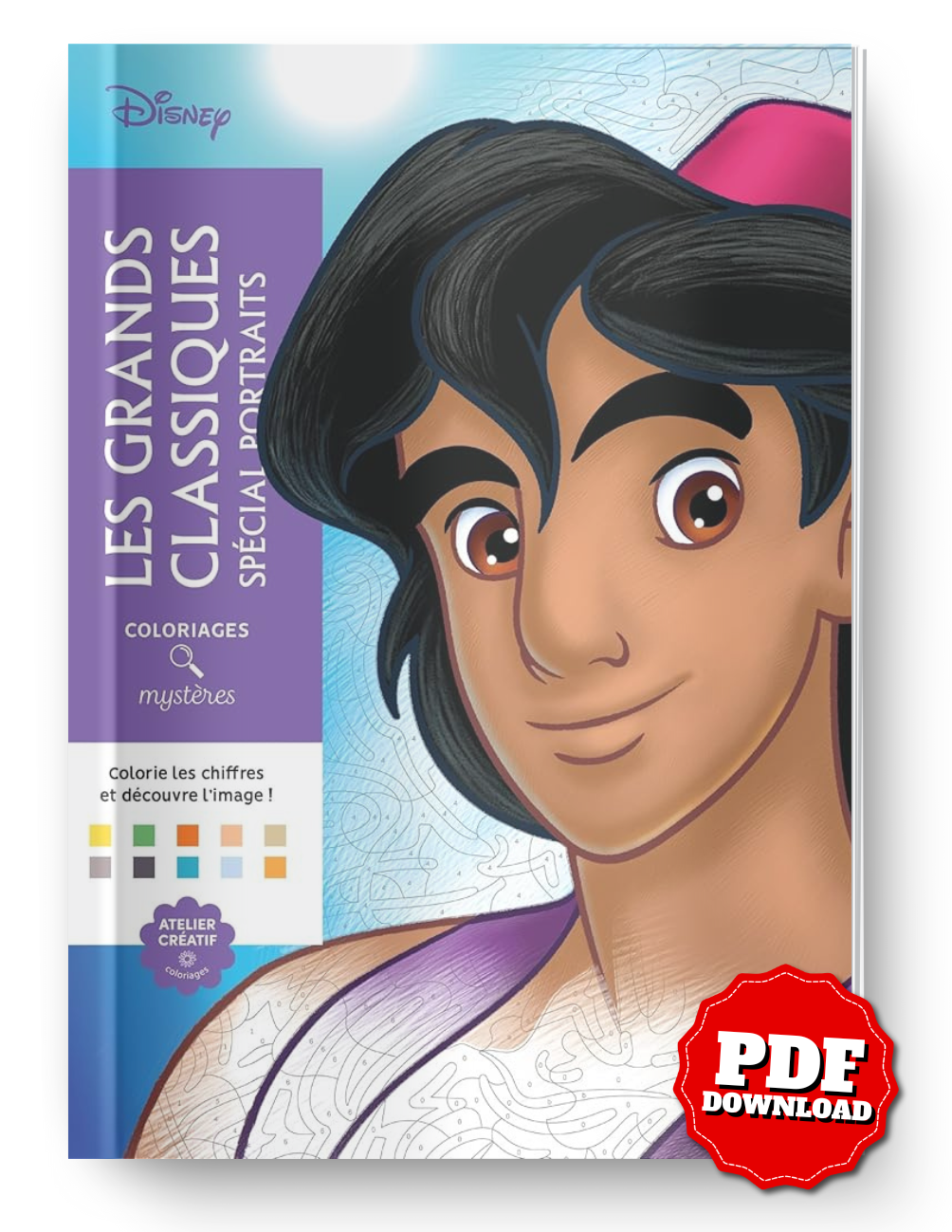 Disney Mystery Coloring Book – Classic Portraits Edition | Printable PDF Download