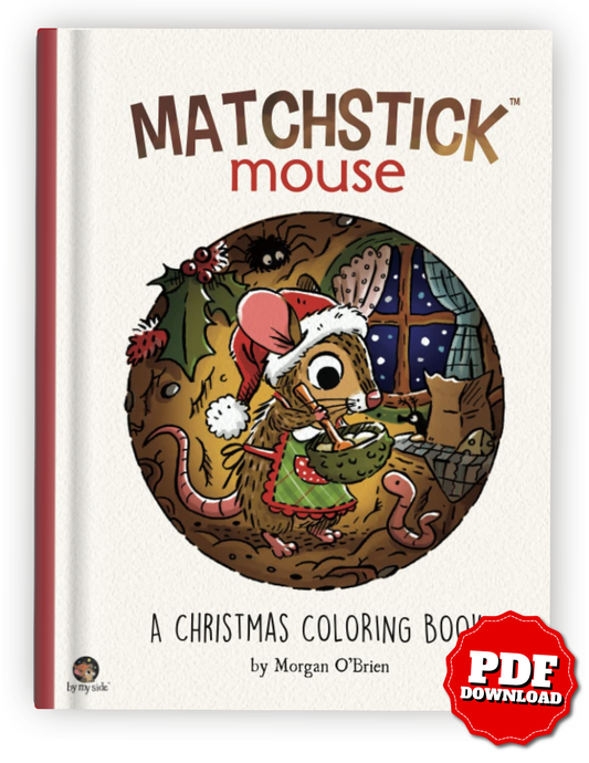 Matchstick Mouse – Christmas Coloring Book (Printable PDF & iPad Version)