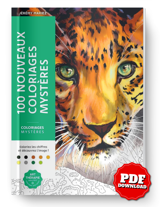 Mystery Color-by-Number – 100 New Mystery Coloring Pages (PDF)