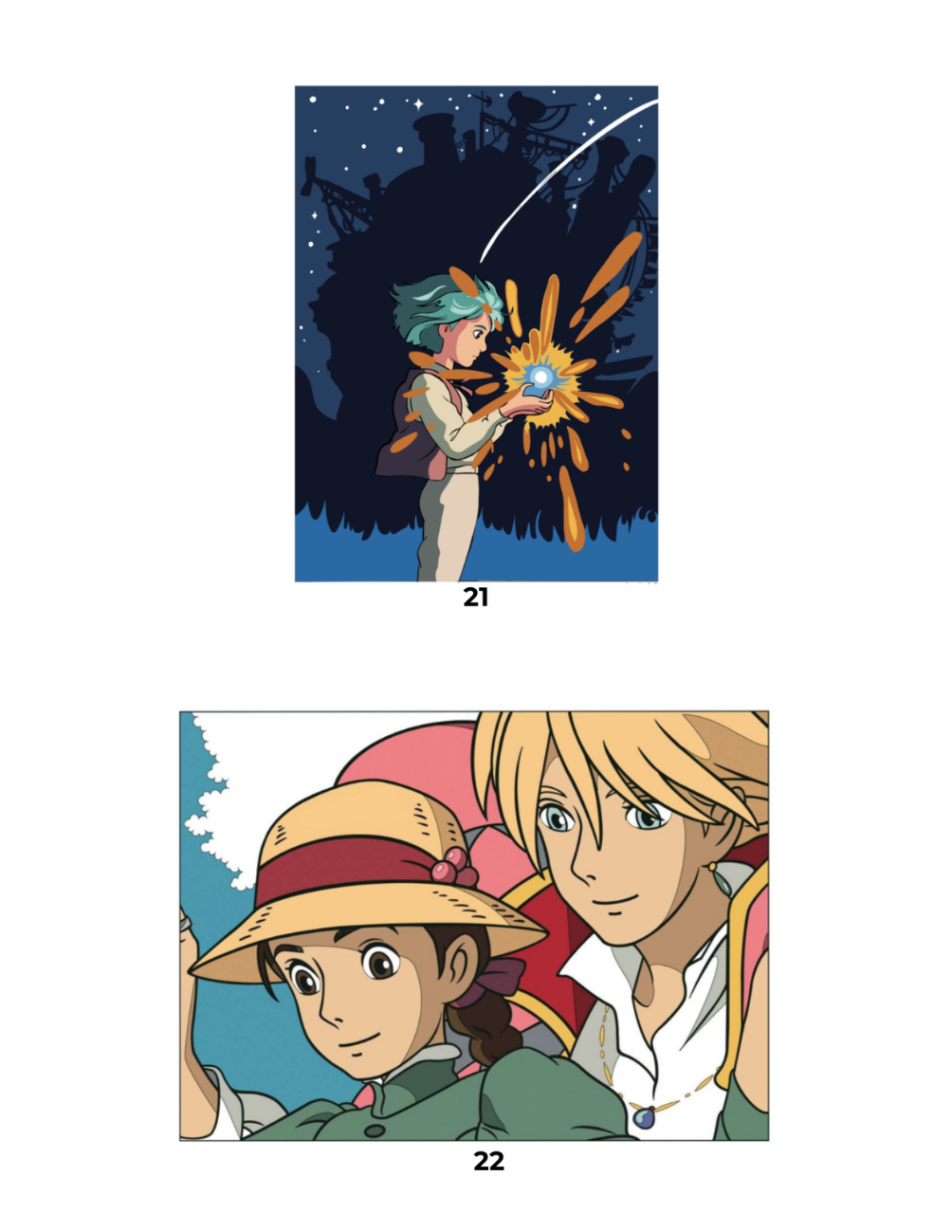 Mix Anime Cartoons Mystery Coloring Book PDF | Digital Download Color by Number Pages