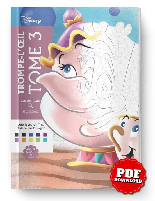 Disney Trompe l’Oeil – Mystery Coloring Book Vol. 3