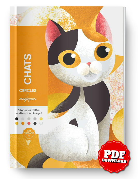 Magic Circles – Cats | Mystery Coloring Book