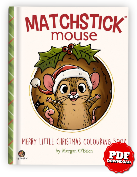 Matchstick Mouse – Merry Little Christmas Colouring Book (Printable PDF & iPad Version)