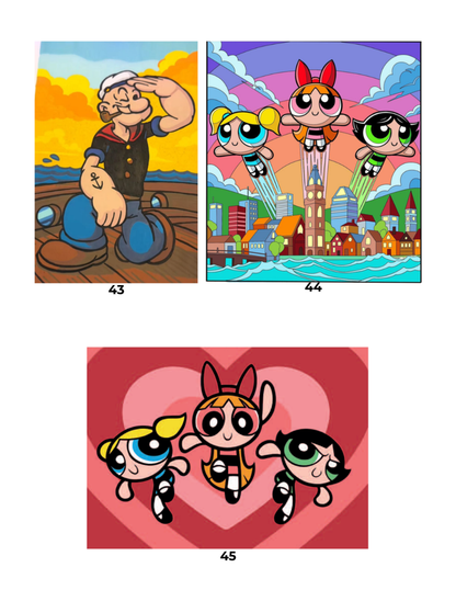 Mega Mix Cartoon Mystery Color By Number Book | Fairy Tale Inspired Mystery Coloring Pages PDF | Hidden Image Coloring Book for Adults & Teens