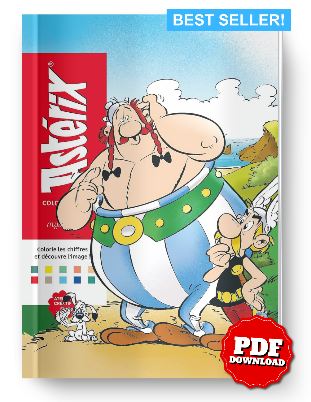 Coloriages Mystères Astérix | Colorie les Chiffres et Découvre l’Image | Coloriage par Numéros PDF