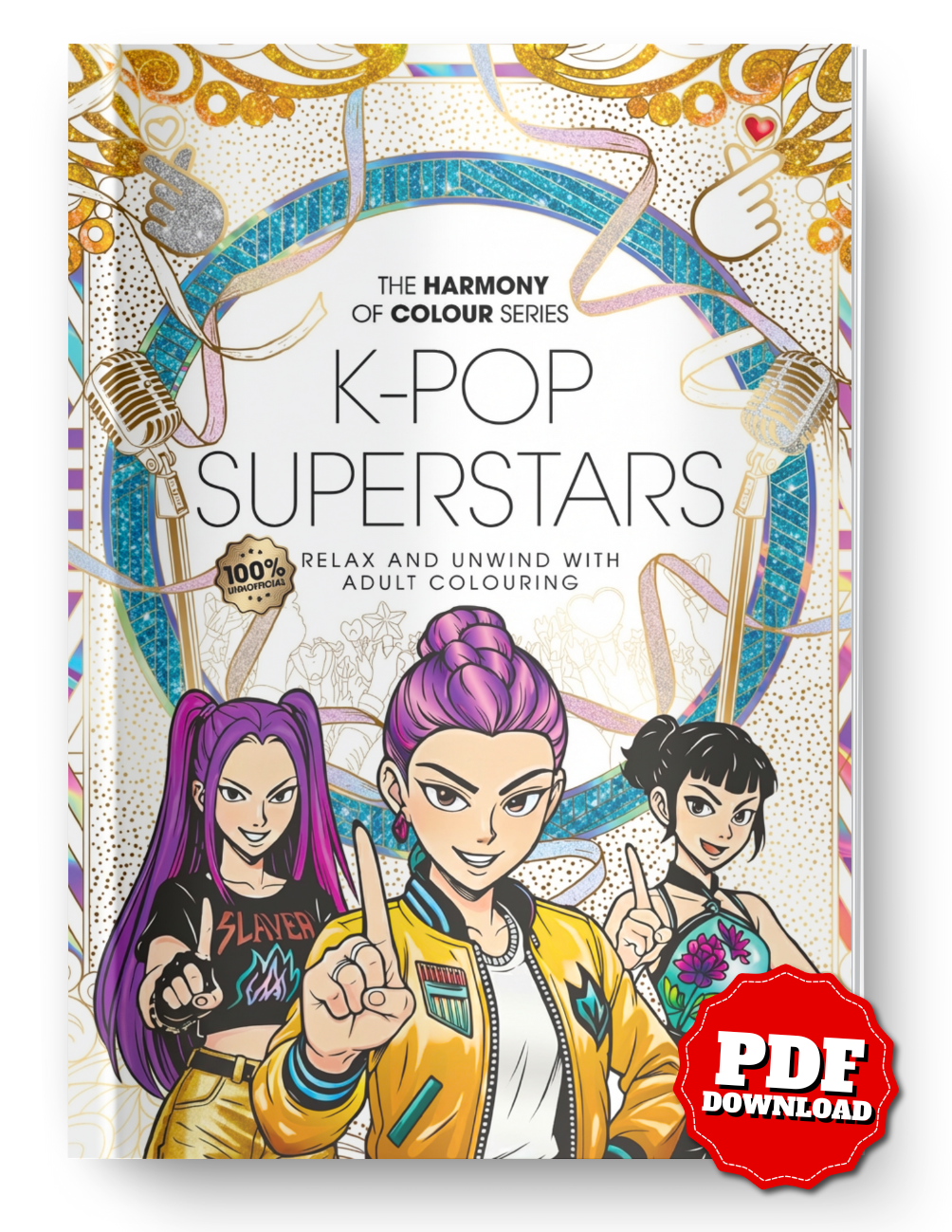 Colouring Book: k-pop demon hunters
