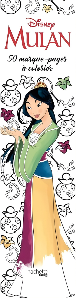 Mulan Coloring Bookmarks – 50 Printable Disney-Inspired Designs (PDF)