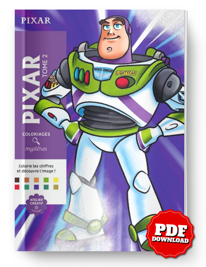 Disney Pixar Mystery Coloring Book – Volume 2 | Printable PDF Download