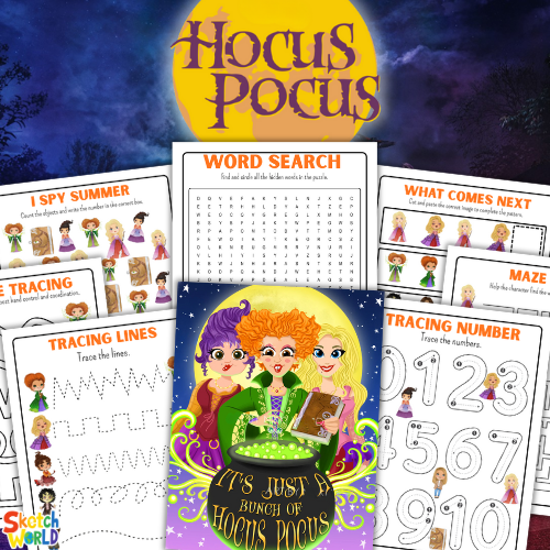 Hocus Pocus Worksheets | 59+ Printable Halloween Activity & Learning Pages for Kids