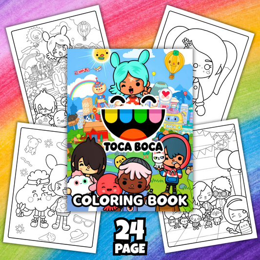 Toca Boca Coloring Book | 24 Fun Printable Pages for Kids