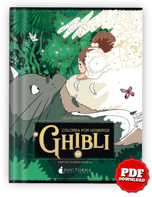 Ghibli Color-By-Number PDF – 50 Magical Scenes | Printable & iPad Coloring Book