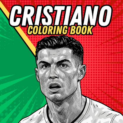 Cristiano Ronaldo Coloring Book | Soccer Legend Printable Pages for Fans