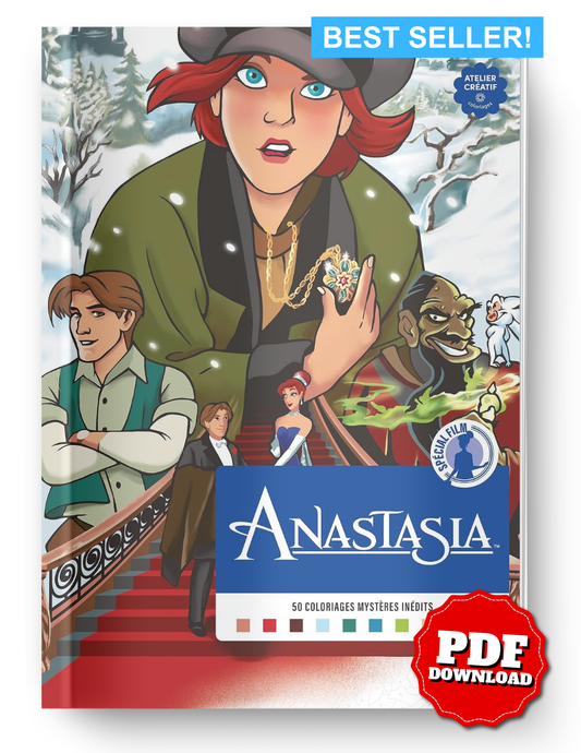Coloriage Mystère Anastasia Disney – Colorie par Numéros PDF