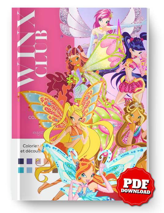Winx Club Fairy Color-by-Number Book – Magical Girls & Enchanted Wings | Printable PDF