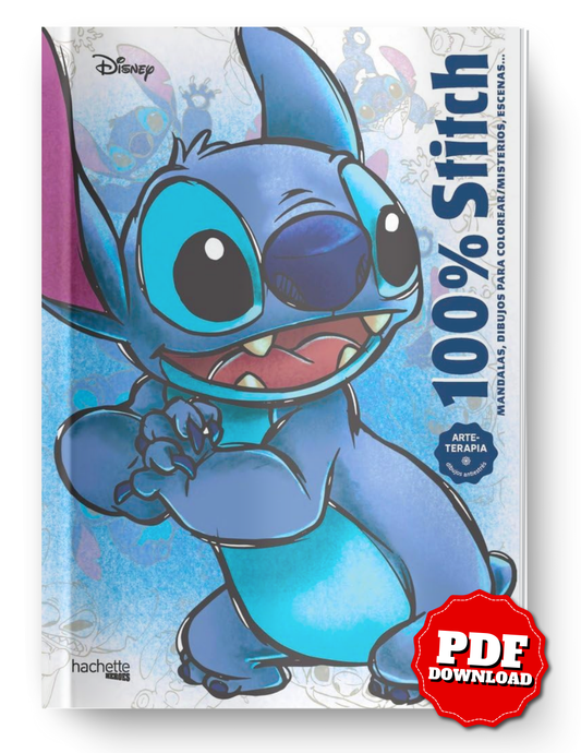 100% Stitch Mystery Coloring Book | Color by Number | Printable PDF & iPad Friendly