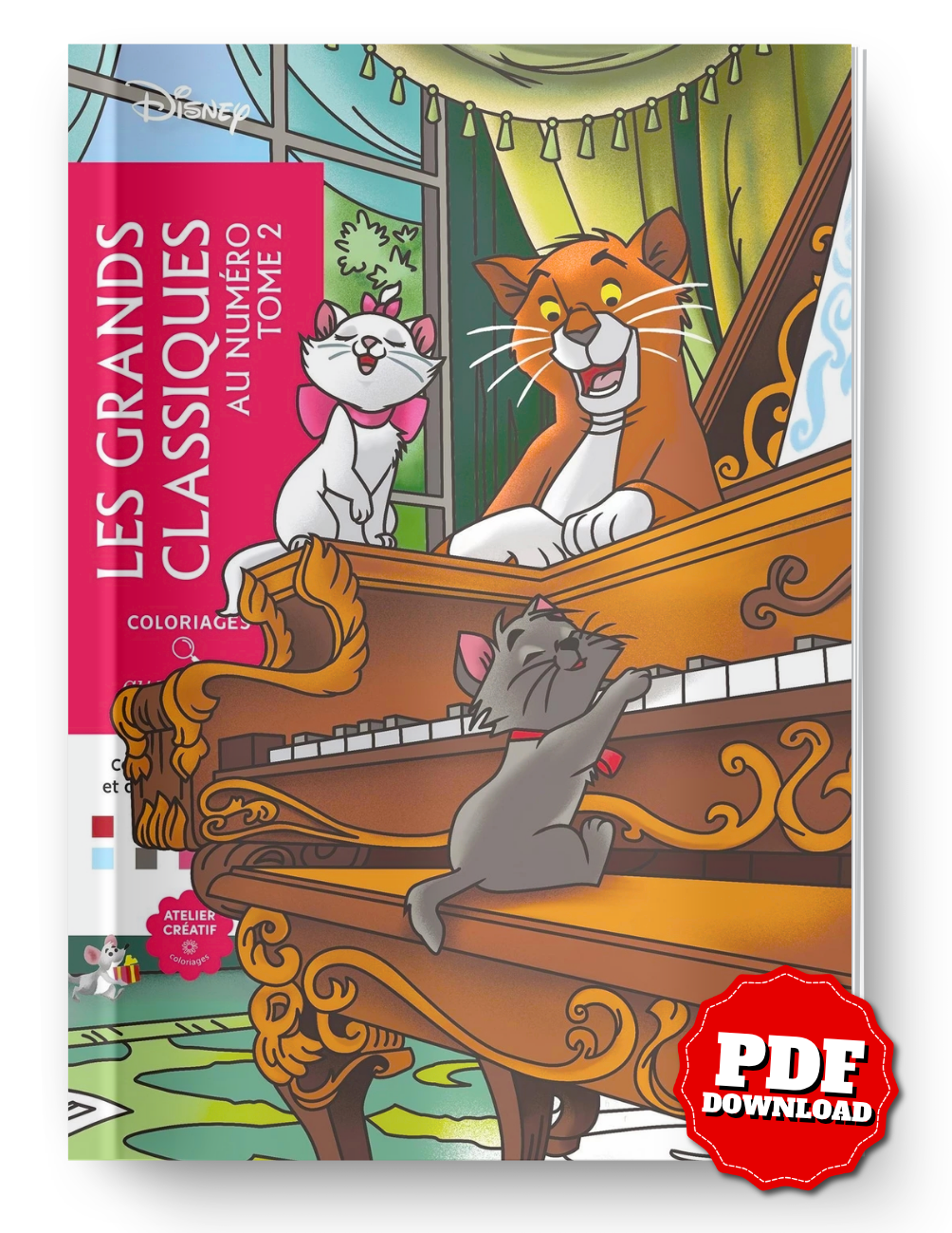 Color by Number – Great Classics Volume 2 | Mystery Coloring Book PDF | Printable Cat Coloring Pages for Adults