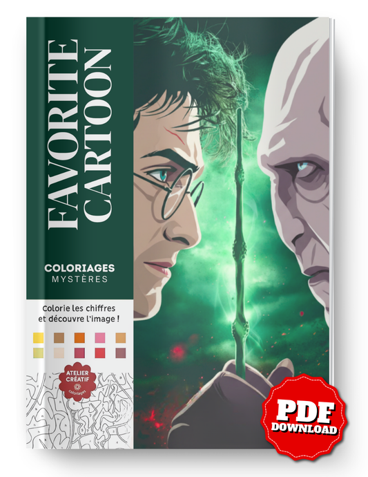 Harry Potter Color by Number Mystery Book – Magical Fantasy Coloring Pages