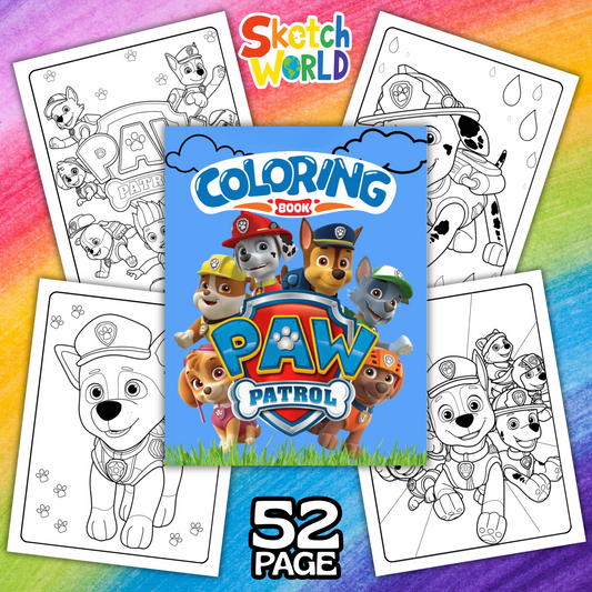 Paw Patrol Coloring Book | 52 Fun Printable Pages for Kids