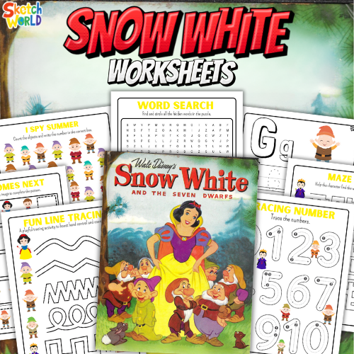 Snow White Worksheets | 59+ Printable Activity & Learning Pages for Kids