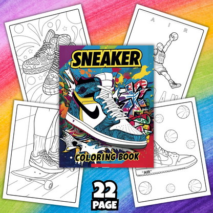 FREE Sneaker Coloring Book | 22 Printable Pages for Sneakerheads & Kids
