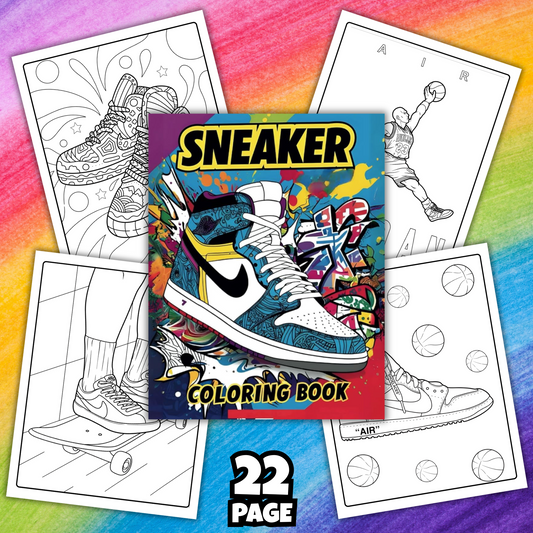 FREE Sneaker Coloring Book | 22 Printable Pages for Sneakerheads & Kids