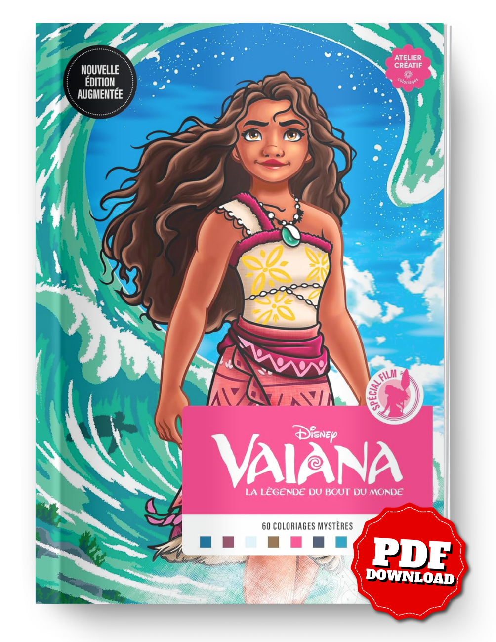 Coloriages mystères Disney - Spécial Film : Vaiana - Nouvelle édition augmentée