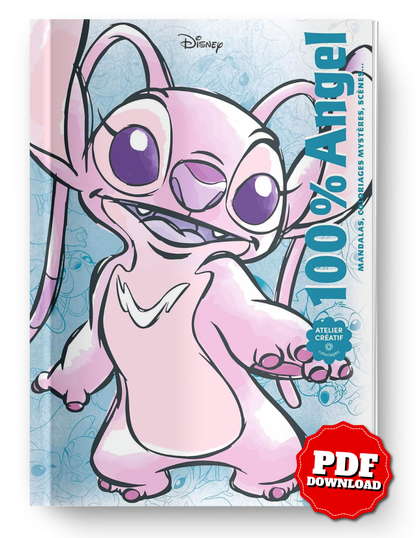100% Angel Coloring Book PDF | Cute Alien Fantasy Coloring Pages | Printable Cartoon Coloring Book for Adults & Teens