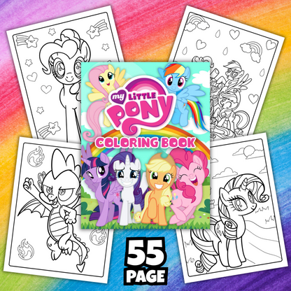 My Little Pony Coloring Book | 55 Printable Pages for Kids