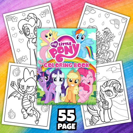 My Little Pony Coloring Book | 55 Printable Pages for Kids