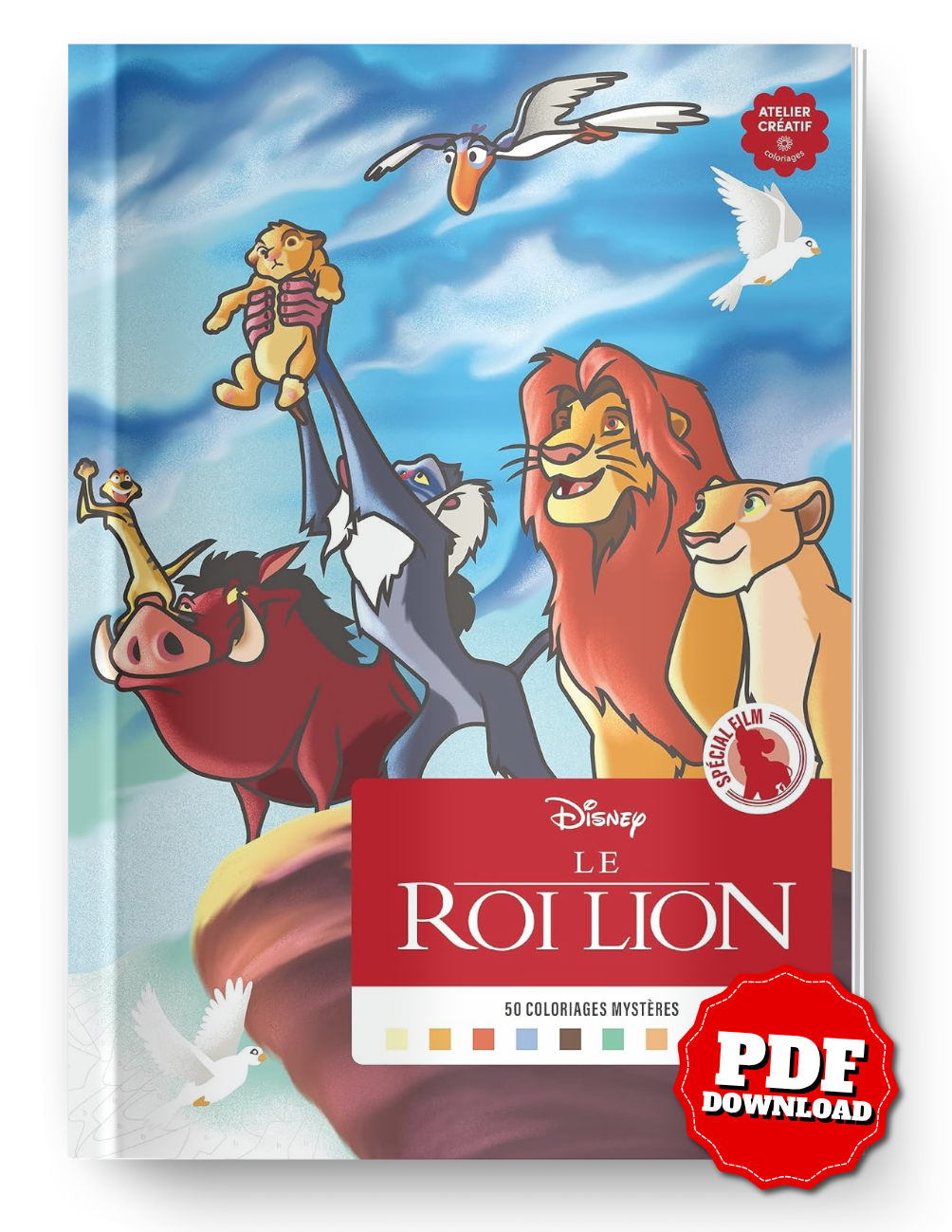 Disney Mystery Coloring Book – The Lion King | Color by Number | Printable PDF | Digital Download