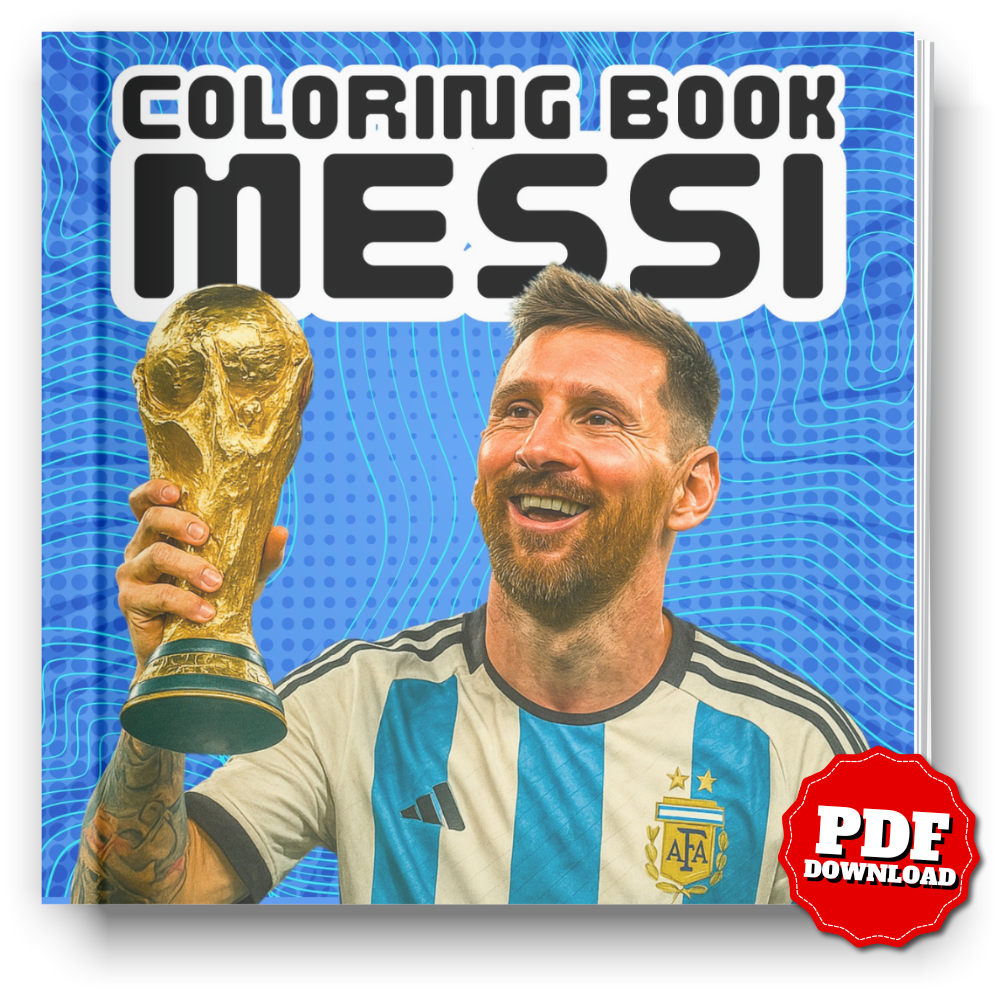 Messi Coloring Book | Soccer Legend Printable Pages for Fans