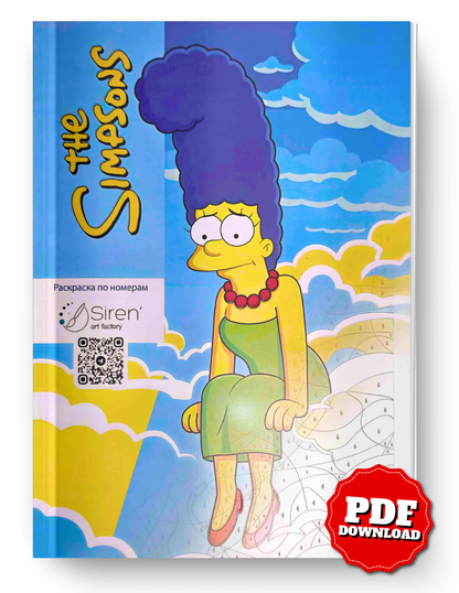 The Simpsons Mystery Color By Number Book | Hidden Picture Coloring Pages | Digital PDF Coloring Book for Adults & Teens