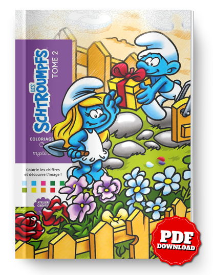 Smurfs Mystery Coloring Book – Volume 2 | Color-by-Number | Printable PDF