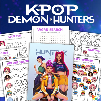K-Pop Demon Hunters Worksheets | Printable Activity & Learning Pages for Kids
