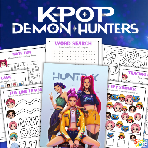 K-Pop Demon Hunters Worksheets | Printable Activity & Learning Pages for Kids