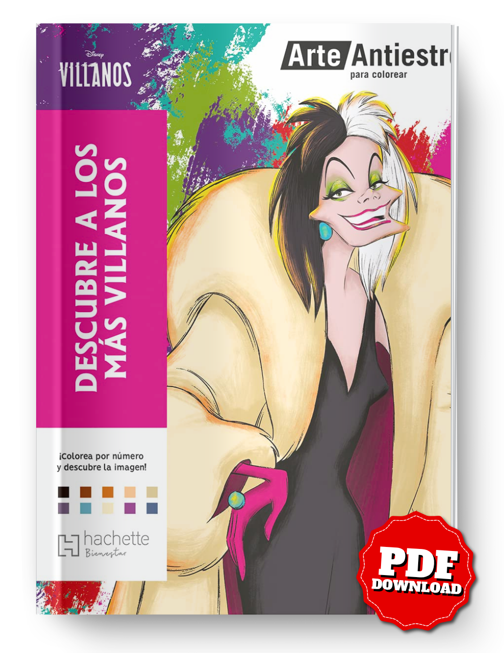 Villains Mystery Coloring Book PDF – Color by Number Printable (Relaxing & Fun)