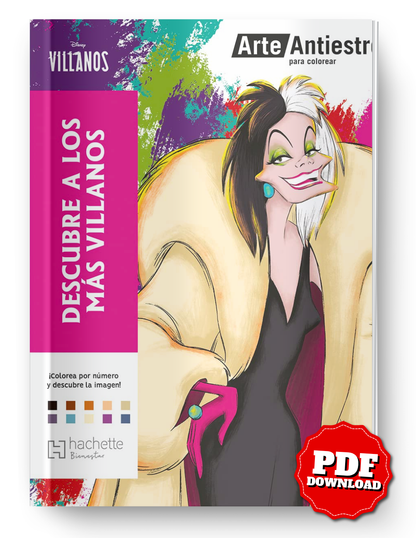 Villains Mystery Coloring Book PDF – Color by Number Printable (Relaxing & Fun)