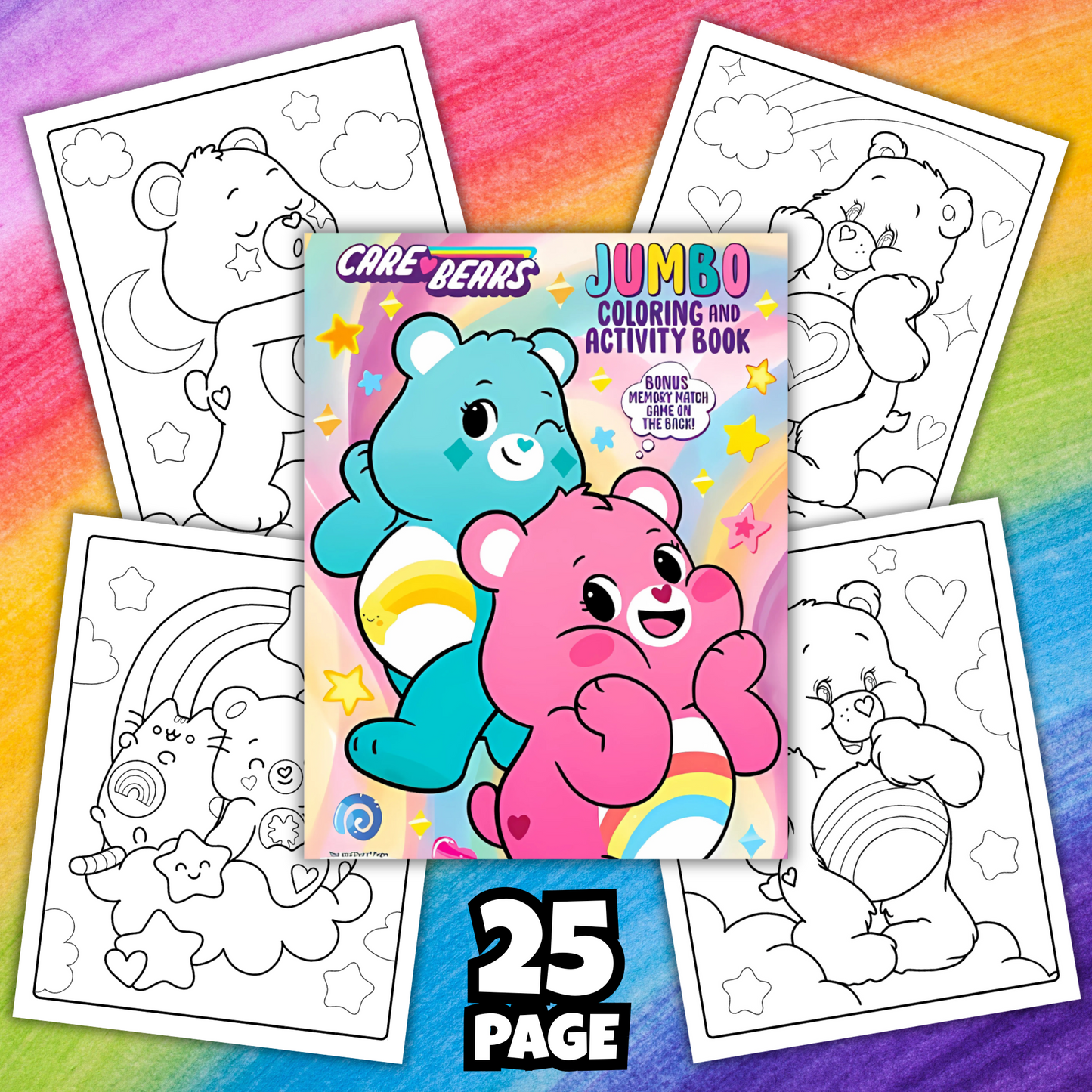 Care Bears Coloring & Activity Book | 25 Fun Printable Pages