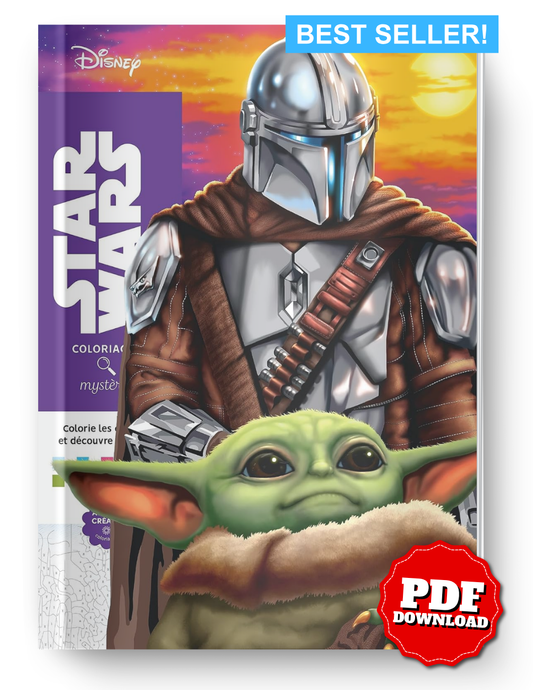 Star Wars Mystery Color By Number Book | Printable PDF | Color by Number | Instant Digital Download