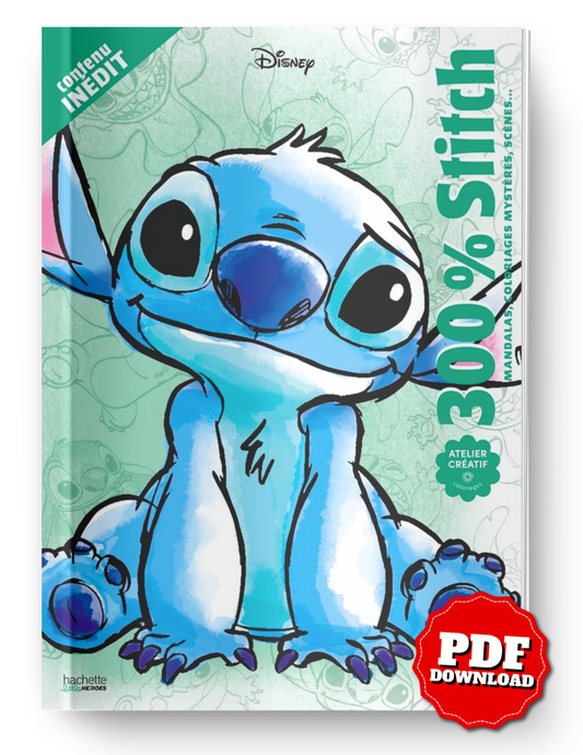 300 % Stitch: Mandalas, coloriages mystères
