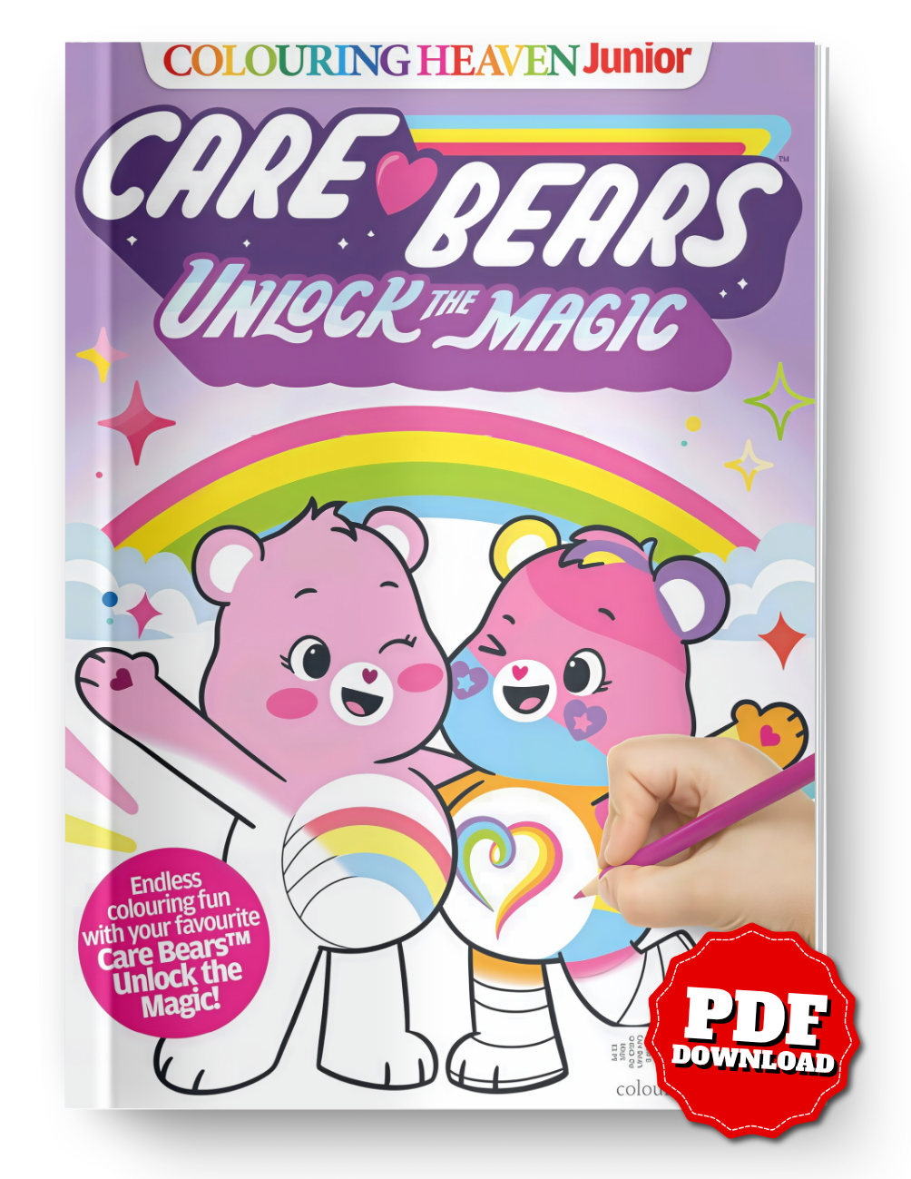 Care Bears Unlock the Magic Coloring Book PDF – Cute Bear Coloring Pages | Digital Download